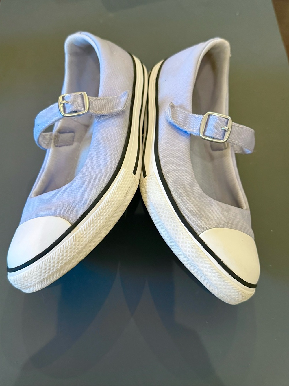 Converse Chuck Taylor All Star Dainty Mary Jane Sneakers Girl’s 1 Blueberry Ice - Picture 7 of 8